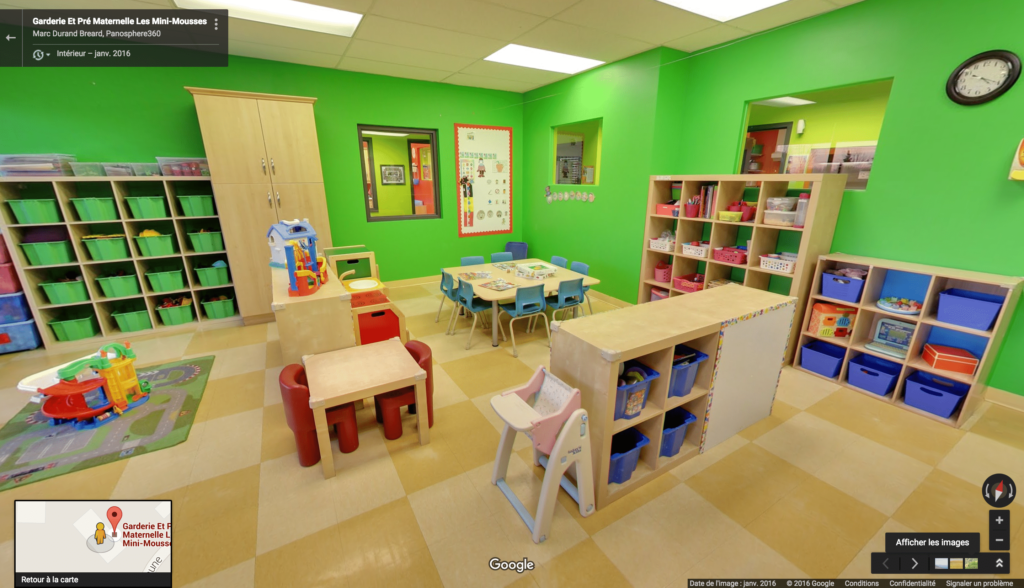 visite virtuelle garderie Les mini-mousses